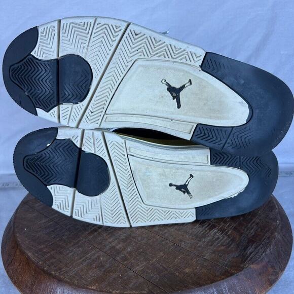 Nike Jordan Sneakers Mens 11.5 Dub Zero Black and White Gold Trim 311046-005 - Picture 10 of 16